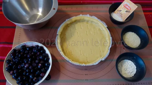 Ingredients for the Blueberry Tart