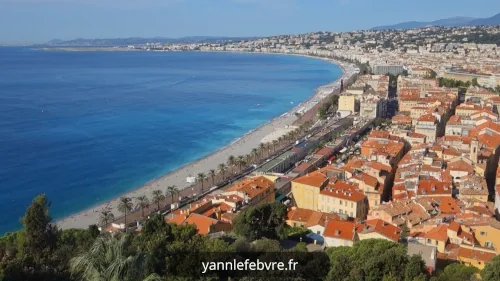 View of Nice from the top of Nice Castle