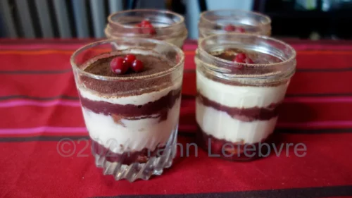 Fruit tiramisu (cherries)