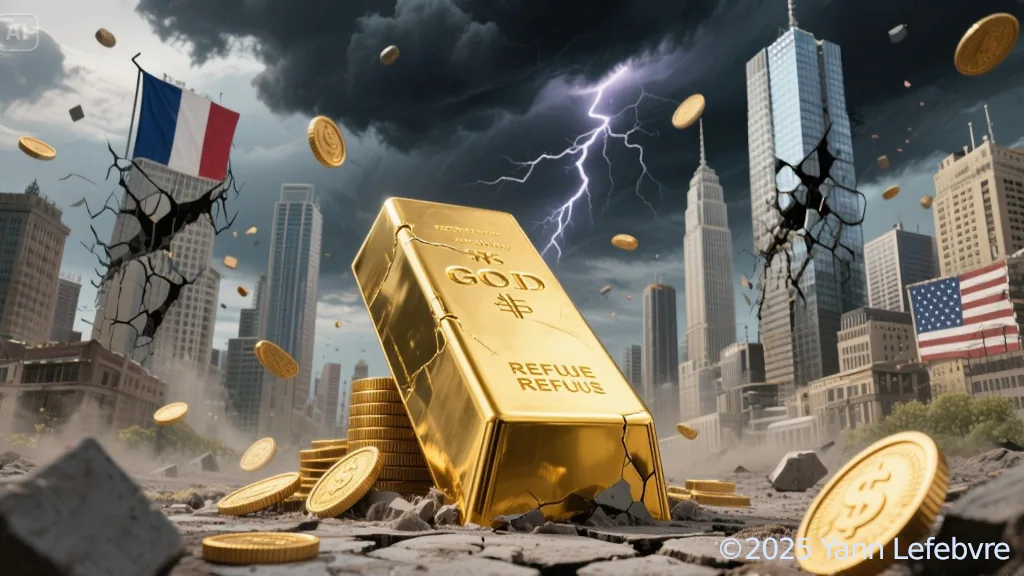Buying gold: image created with AI by Yann Lefebvre