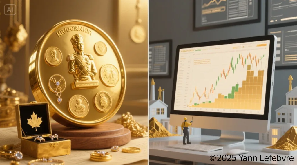 Buying gold: image created with AI by Yann Lefebvre